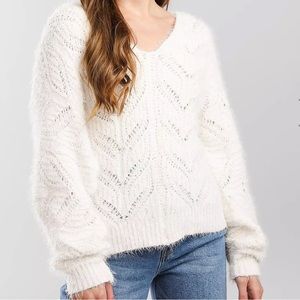 Willow & Root Eyelash Chenille Sweater